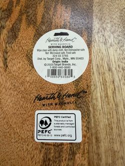 Wooden serving board