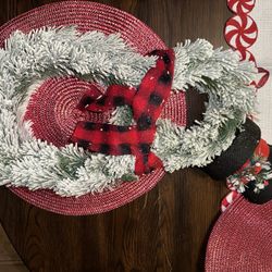 Snowman Wreath