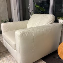 White Leather Chair