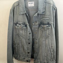 Old Navy jean jacket for men in size M and light blue color
