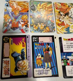 Vintage Dragon Ball Z Cards Lot – Japanese, Holographic & Playing Cards