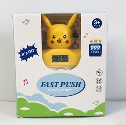 Quick Push Game Popping Fidget Kids Toys with LED Screen - Pikachu