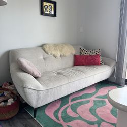 Mid Century Modern Beige Couch