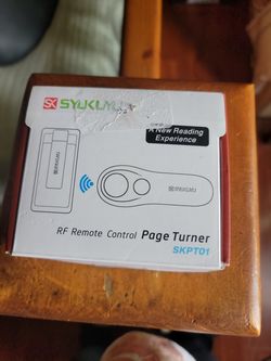 Rf remote control page turner
