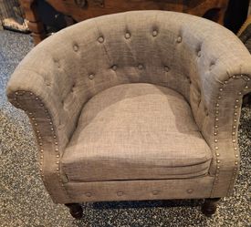 Light Grey comfortable  chair $25