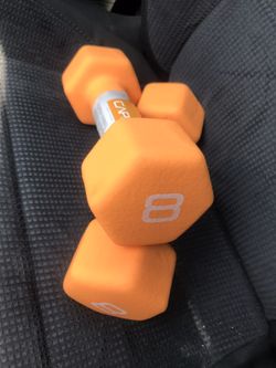 8 pound dumbbells $30 for both