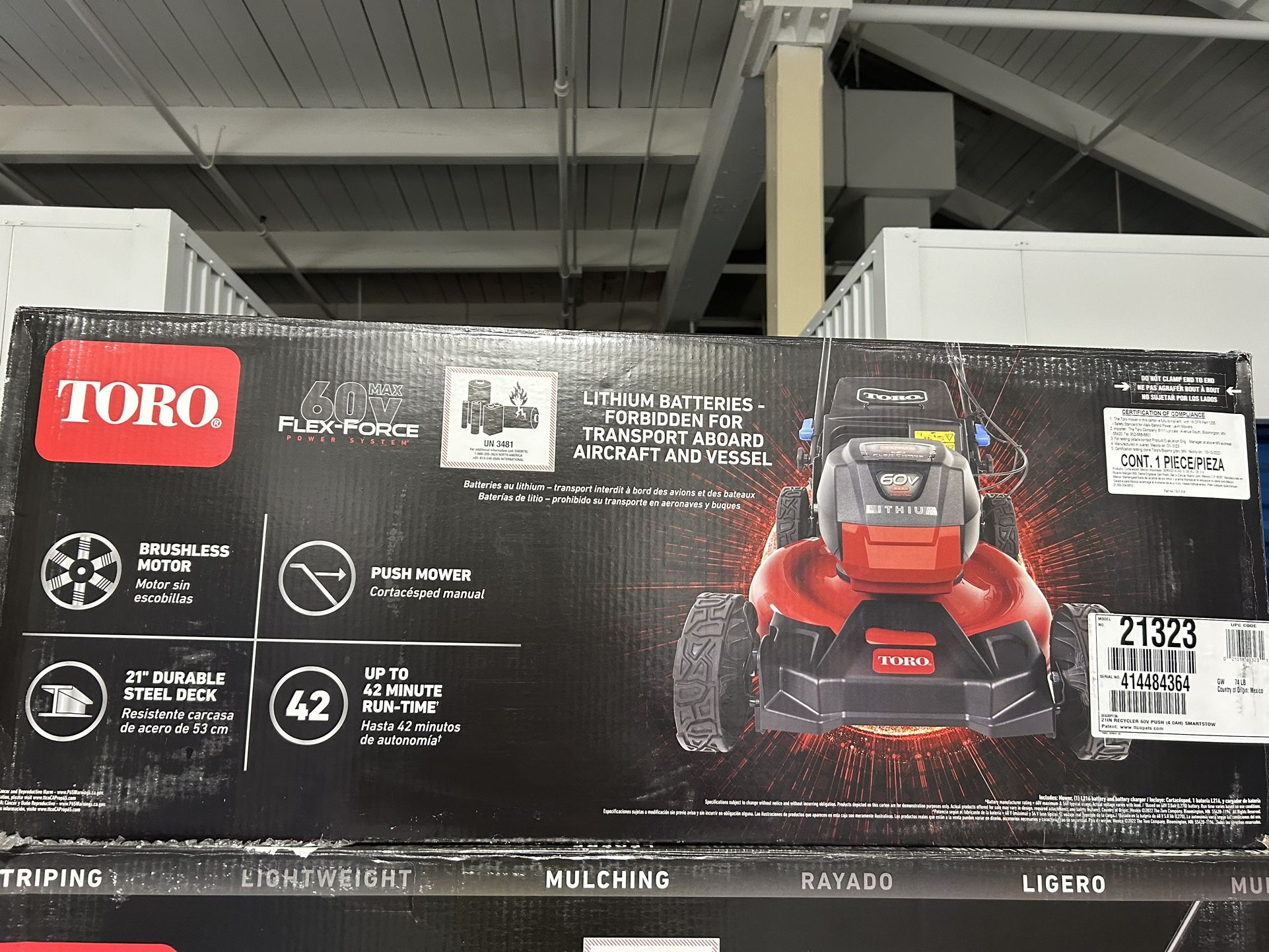 BRAND NEW Toro Recycler 21 in. 60 V Battery Push Lawn Mower Kit (Battery & Charger)