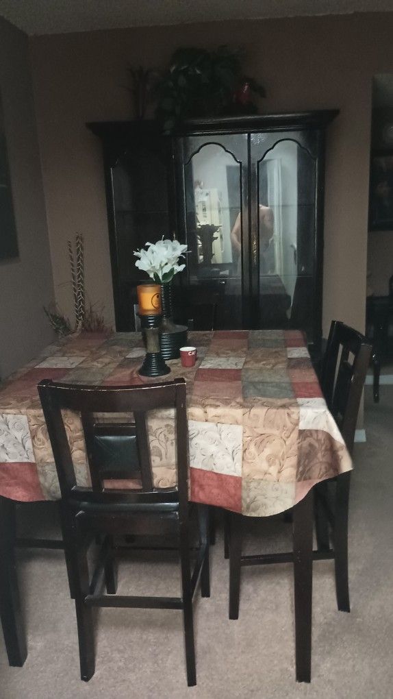 Dining Table With China Cabinet 