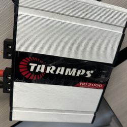 Taramps HD 2000 1 Ohm 1 Channel 2000 Watts RMS MAX, Full Range Car Audio, Monoblock, LED Monitor Indicator, Class D Amplifier, Crossover, White 2k amp