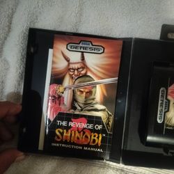 The Revenge of Shinobi Sega Genesis with Manual