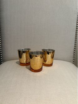 Yellow Gold Votives, 68 Total