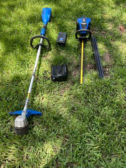 Like new 80v Kobalt string trimmer & Hedge trimmer with new battery/charger