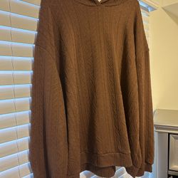 Brown Hoodie Shirt