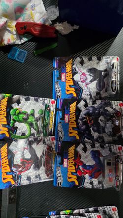 Hotwheels Spider man set