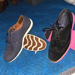 2 pairs: Premium Hybrid Wingtip Bundle: Cole Haan & Timberland (Size 10.5)
= $60