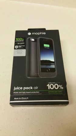 Mophie Juice Pack Air Battery Case- iPhone 6/6S Black