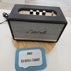 Marshall Action II Bluetooth Speaker  - Pay $1 DOWN AVAILABLE - NO CREDIT NEEDED