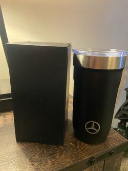 Mercedes-Benz Stainless Steel Tumbler 17oz Matte Black Travel Mug