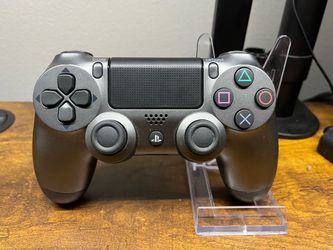 Steel black PS4 controller - excellent condition