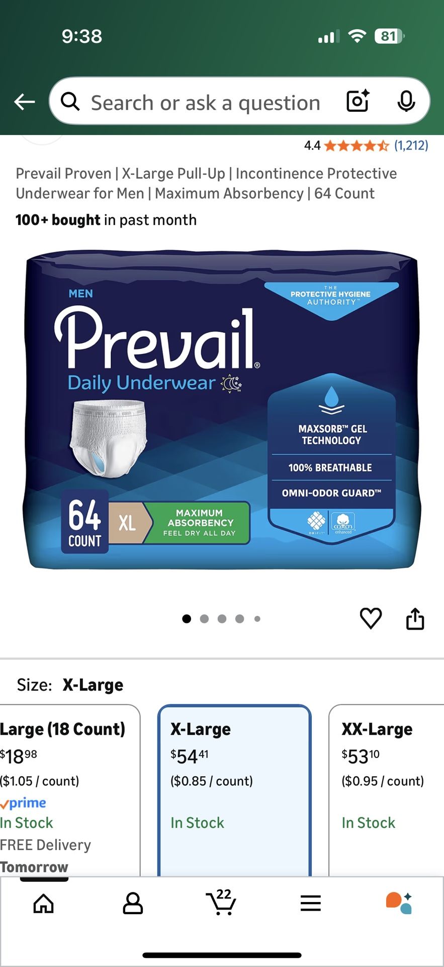 Men’s X-Large Diapers