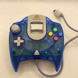 Official SEGA Dreamcast Controller Ocean Clear Blue HKT-7700 OEM TESTED DC azul