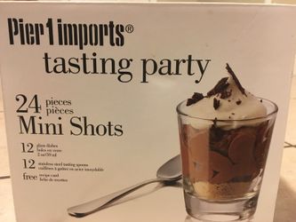 Pier 1 Mini tasting party shots