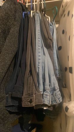 Clothes jackets shirts pants