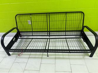 DHP Vermont Metal Futon Frame, Classic Design, Full Sized - Black