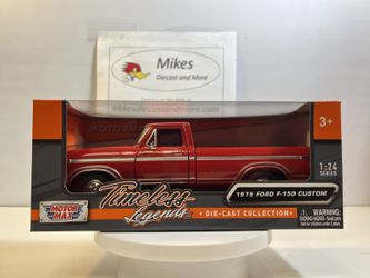 1979 Ford F-150 Custom Diecast Model Truck in 1/24 Scale by Motormax NIB
