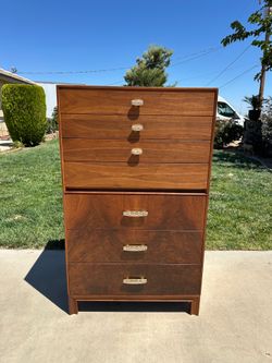 Mid- Century Modern Brown Saltman Highboy