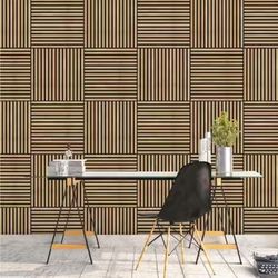 24in x 24in Decorative Acoustic Wood Wall Panel – Modern 3D Design for Interior Wall Décor