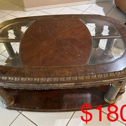 Coffee Table Wood And Marvel 