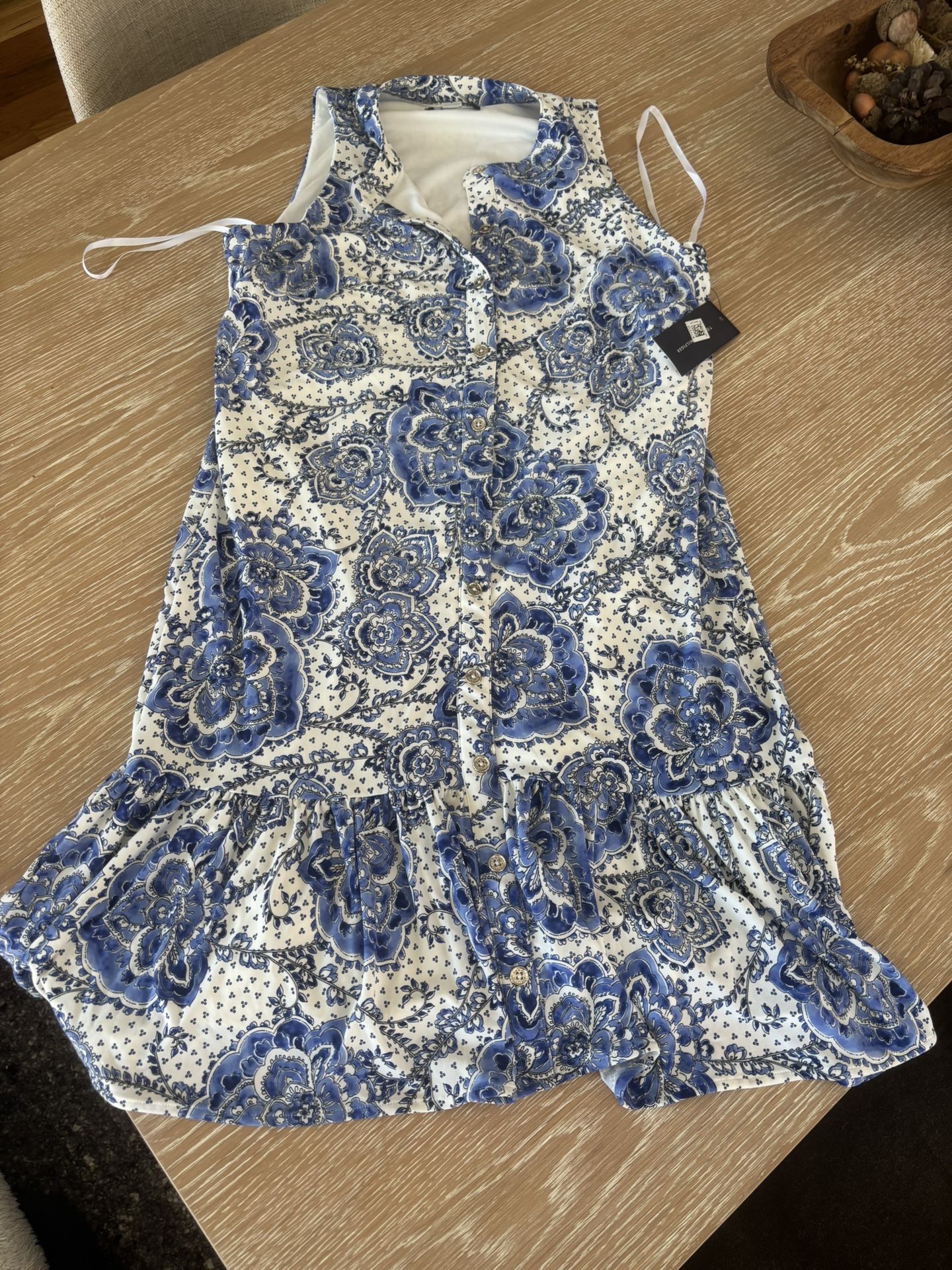 Beautiful Blue And White Dress