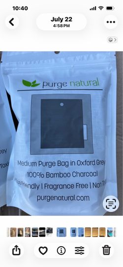 BAMBOO CHARCOAL ODOR AND MOISTURE BAGS
