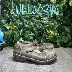 El Naturalista Womens Lila Yggdrasil Mary Jane Shoe Size 39 9 Gray Heel Clog