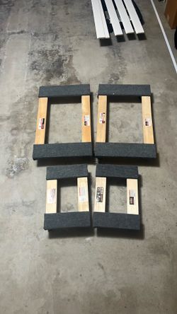 Carpeted Moving Dolly - 4x (2 Lg & 2 Sm)