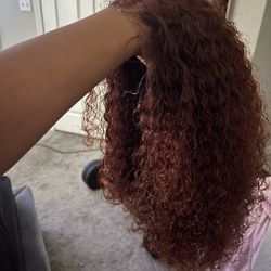 Burgundy 18 Inch Wig