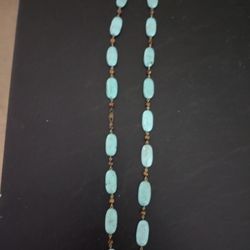 Beautiful Turquoise & Tigers Eye Necklace 