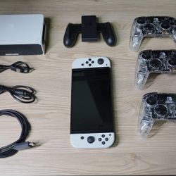 Complete Nintendo Switch OLED Bundle - White 