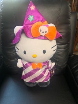 Hello Kitty Halloween Greeter in Witch Costume