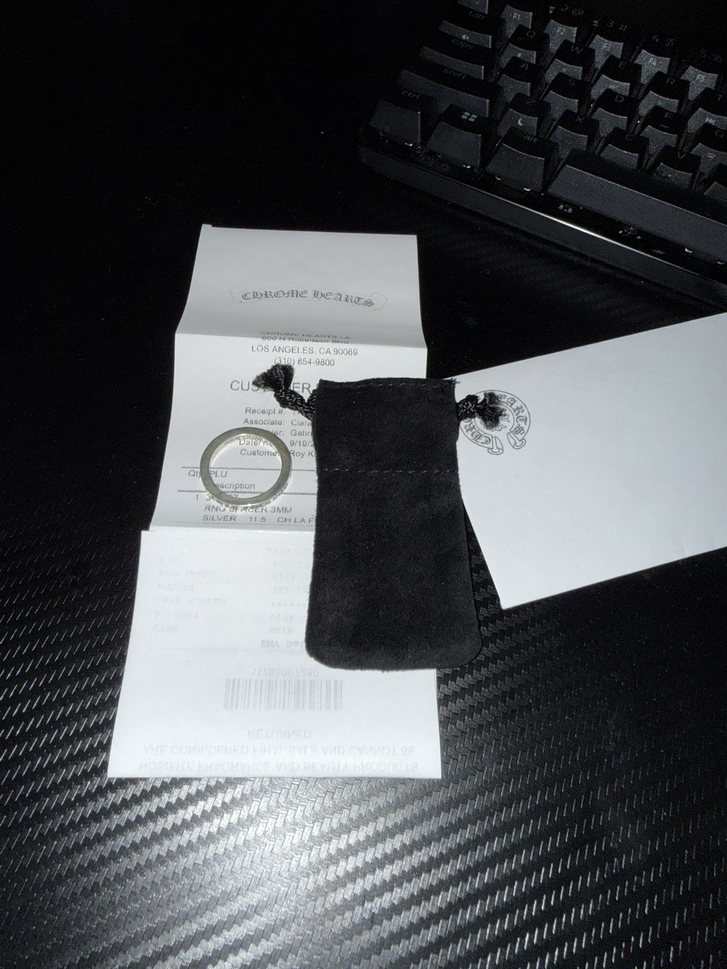 Chrome hearts LA spacer