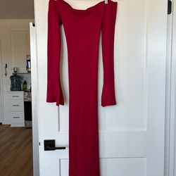 Off-the-Shoulder Red Dress