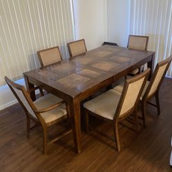 Dining Table with 6 Chairs For Sale