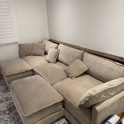 Sectional Couch + Tables