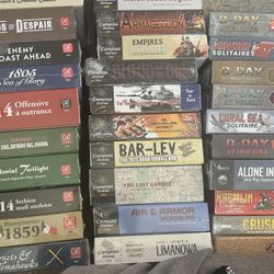  GMT, Compass Games, DVG, MMP, Decision Games, Legion Wargames, Hexasim, Clash Of Arms Games, Etc. War Games