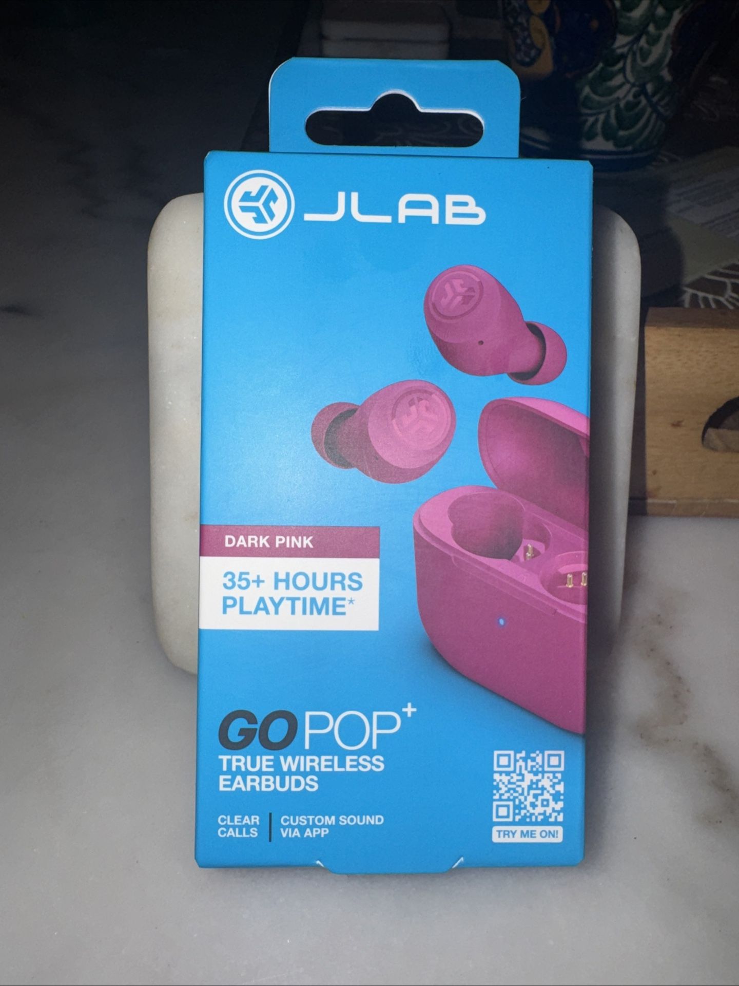 NEW** Jlab GoPop+ Dark Pink