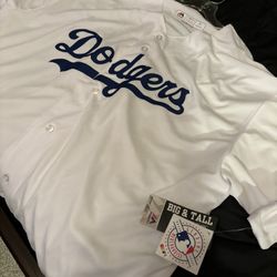 Stitched On Authentic Dodger Jersey