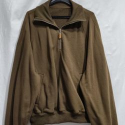 Brown half zipper sweatshirt size M