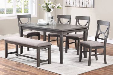 💥SPECIAL OFFER💥 BRAND NEW 6-PCS DINING SET WITH BENCH