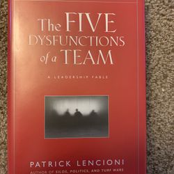 NEW The Five Dysfunctions Of A Team Book